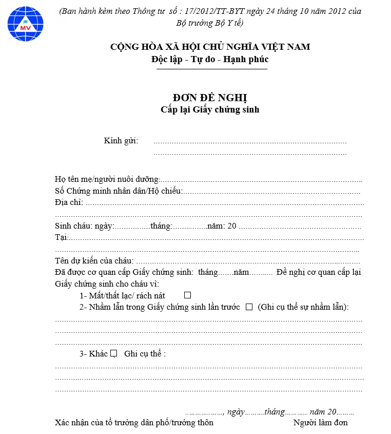 don-de-nghi-cap-giay-chung-sinh