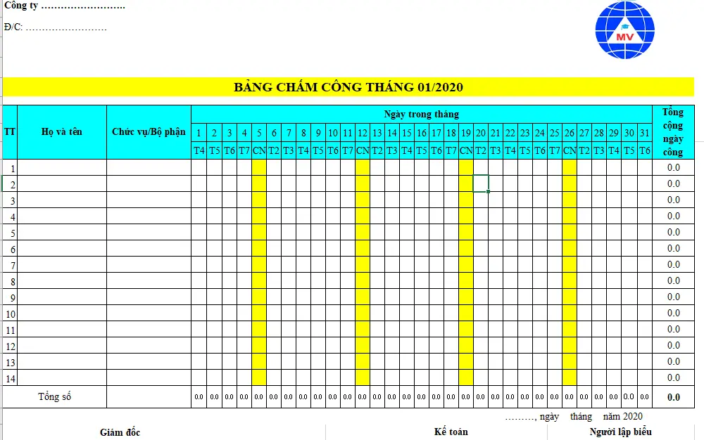 mau-bang-cham-cong-bang-excel