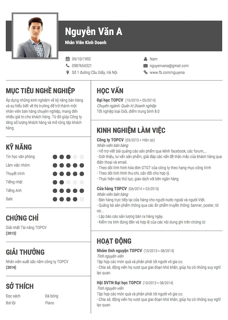 mau-cv-xin-viec-part-time-cho-sinh-vien